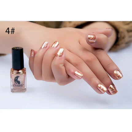 Metal Colour Nail Gel Polish Semi Permanent Mirror Gel Varnish Base Top Coat UV Gel Varnish Soak Off Nails Art Glue Nail Polish