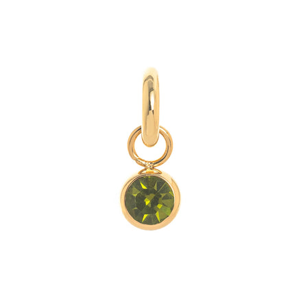 Minimalist Twelve Birthday Stone Light Luxury High Praise Palm Moon Tai Chi Planet Pendant Gold Plated Color Preserved