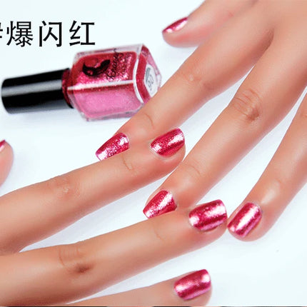 Metal Colour Nail Gel Polish Semi Permanent Mirror Gel Varnish Base Top Coat UV Gel Varnish Soak Off Nails Art Glue Nail Polish