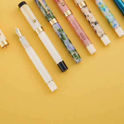 JINHAO 100 Acrylic Fountain Pen Beautiful Green Gift Pen EF/F/M with Converter Writing Office School Supplies Stationery