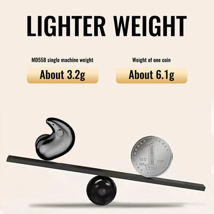 KEBIDUMEI Invisible Sleep Headphones Bluetooth 5.3 Mini Earbuds for Side Sleepers TWS Wireless Waterproof HiFi Stereo Earphones