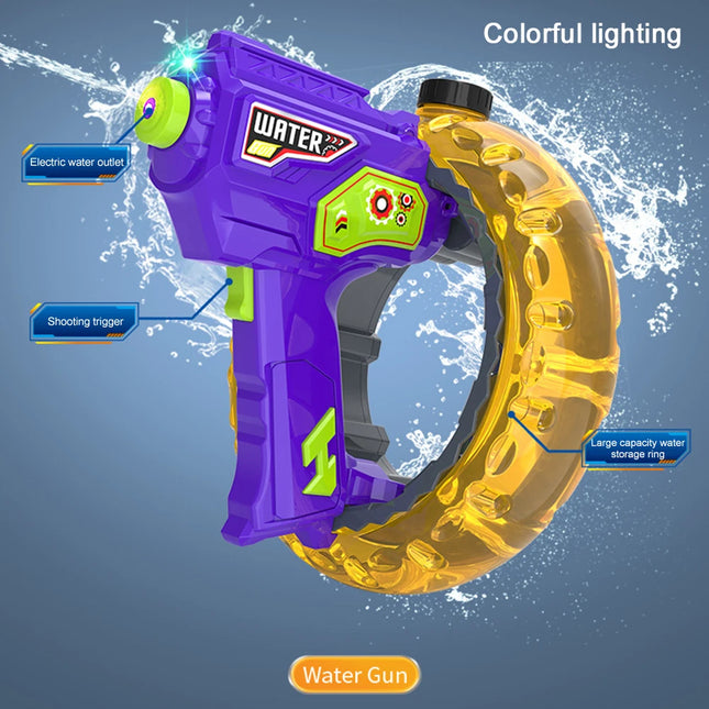 High Capacity Water Gun for Kids Adults,With LED,Summer Pool Toys,Lightweight,Long Range Water Fighting for Swimming Pool Beach