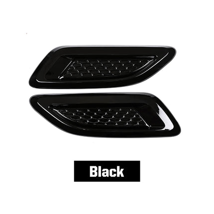 2Pcs/Set Car Exterior Hood Air Vent Outlet Wing Cover Trim for Land Rover Range Rover Sport Evoque Discovery 4 Freelander 2