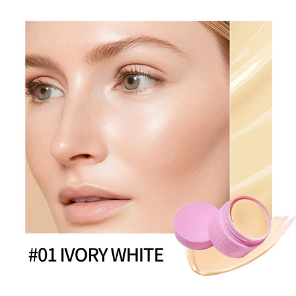 HISYl Concealer-Spot And Acne Scar Coverage,Moist Foundation Cream,Waterproof,Covers Dark Circles,Concealer Foundation Makeup