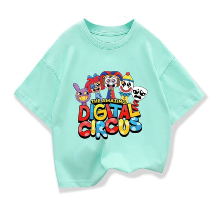 2025 New Kids Clothing The Amazing Digital Circus Anime Graphic T-Shirt Children Summer Cartoon Short Sleeve Tee Fashion Clothes