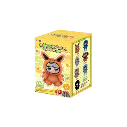 Bandai Naruto Shippuden Beast Party Plush Blind Box 15cm PVC Vinyl Doll Kawaii Figure Desk Decoration Collectible Gift for Fans