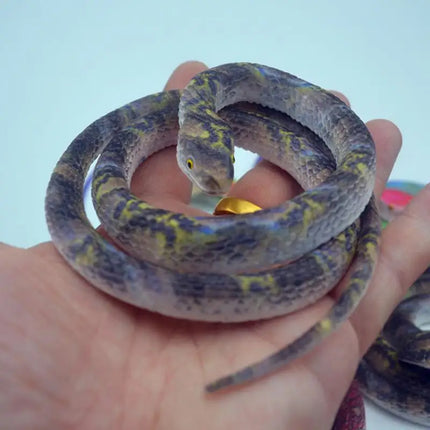 70cm Fake Snake Decoration Prank Toys Realistic Rubber Snakes Keep Birds Away Toys That Look Real Halloween Party Favors