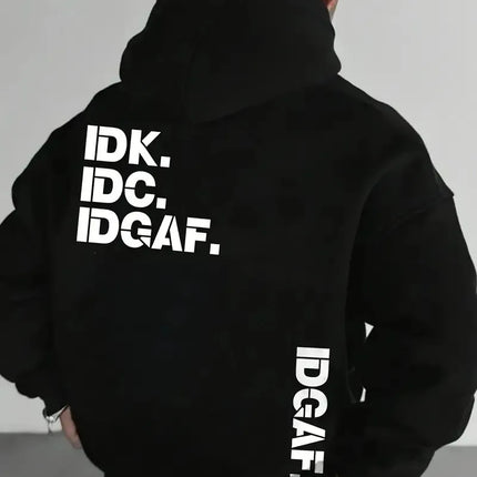 The new men's hoodie for Spring and Autumn 2025 is comfortable soft casual and fashionable with letter prints