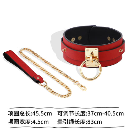 Leather Red Handcuff Anklecuffs Bondage BDSM Goth Red PU Leather Bracelet Cuff Adult Erotic Sex Toys for Couple Sexy Adult Games