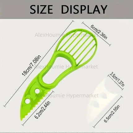 3-in-1 Avocado Slicer Shea Corer Butter Fruit Peeler Cutter Pulp Separator Plastic Knife Kitchen Vegetable Tools Home Accessory