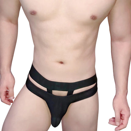 Men Cockstrap Underwear Sexy Man Bulge Pouch Briefs Cock Ring Lingerie Mesh Sheer Panties Jockstrap Cockring O-Ring