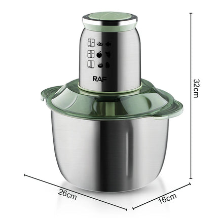 5L Electric Meat Grinder Stainless Steel Garlic Chopper Meat Mincer 1000W Food Processor Blender Machine for Kitchen Mixer 220V