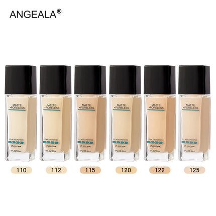 Matte Foundation 30ml Concealer Acne Mark Isolation Pump Free Liquid Foundation Cover Black Eye Circles Even Out Skin Tone