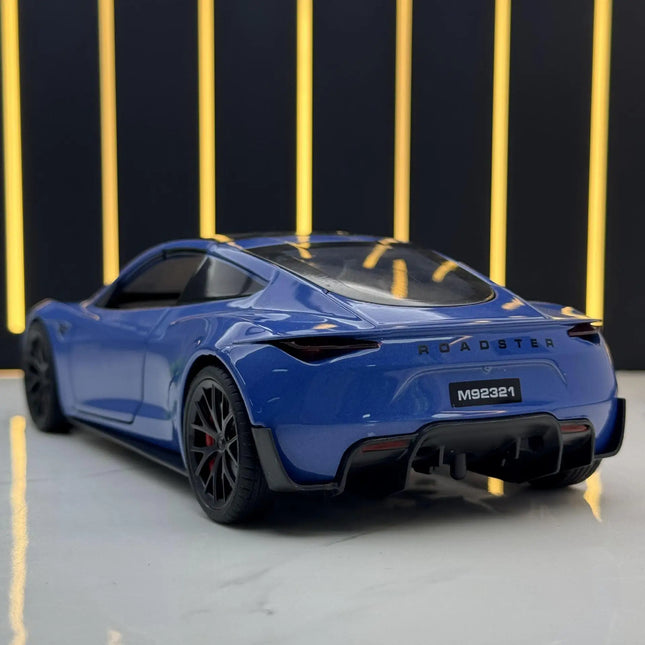 XLG 1:24 Tesla Roadster R Concept - Convertible Alloy Die-Cast Model with Sound, Light & Pull-Back Action, Collector's Edition