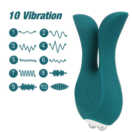 Erotic Rabbit Vibrators for Women Nipple Clamps Clitoris Stimulator Breast Clips Vaginal Anal Plug Female Masturbator Sex Toys