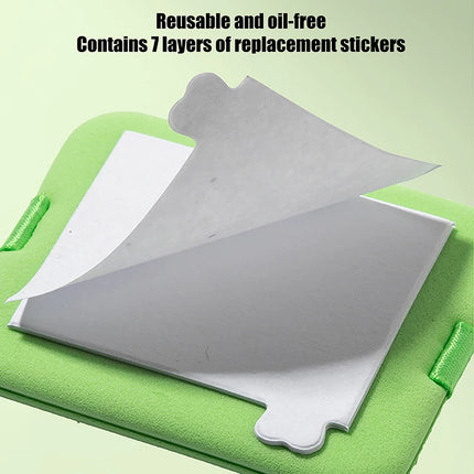 {Winter4} 100 Sheets/Box Oil-Absorbing Paper With Mirror & Puff Portable Oil-Holding Bamboo Charcoal Paper For Makeup