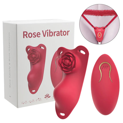 Wearable Vibrator Remote Control with 10 Modes and Panty Strap Clitoris Stimulator Adult Sex Toys & Games for Women Couples Play
