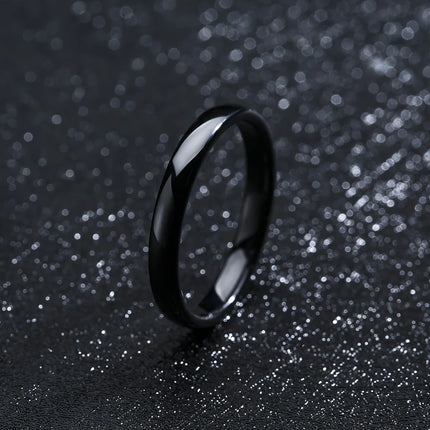 3mm Thin Stackable Ceramic Ring Women Minimalist Plain Wedding Band Black White Pink Green Promise Pinky Ring Hypoallergenic