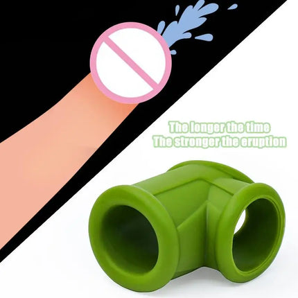 Men Ball Stretcher Ring Silicone Stretchy Time Delay Enhancer Comfort Fit Sensual Bedroom Moments