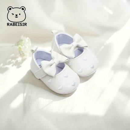 Baby girl toddler shoes baby embroidery love style baby's first pair of step shoes breathable non-slip fashion