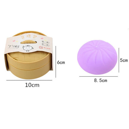 New Giant Squishies Dumpling Bun Toy, Slow Rising Glitter Dumpling Stress Ball, Stress Relief Fidget Toy for Home Office Travel