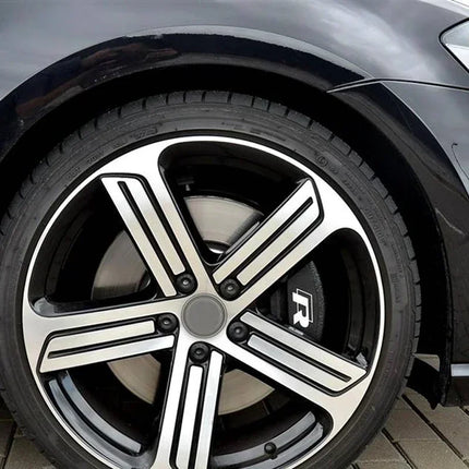 4Pcs Car Brake Caliper Stickers for Volkswagen VW Rline R Line GTI Golf 4 5 6 7 Polo Passat Bora Jetta Tiguan Touareg Decorative