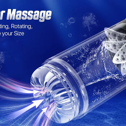 Automatic Thrusting Rotating Male Masturbator Licking Stroker Sucking Blowjob 100% Waterproof Pennis Pump Adult Sex Toys For Men
