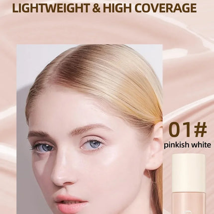 Matte Face Foundation Makeup Base Cream Full Coverage Concealer Cover Ance Moisturizing No Cracking Waterproof Face Corrector