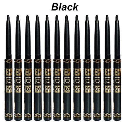 1/2/5/12pcs Waterproof & Sweat-Proof Black Eyeliner Pencil Eye Liner Gel Pen Long-Lasting Anti-smudging for Bold Eye Makeup