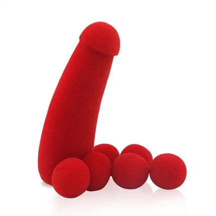 Red Sponge Balls Magic Trick Sponge Magic Prop Funny Gadgets Small Sponge Brother Performing Gimmick Magic Red Sponge