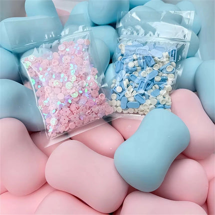 Creative Soap Ball Squishy Fidget Toy Building Block Filling No rebound Squeeze Fidget Toy ASMR Sensory Stress Relief Fidget Toy