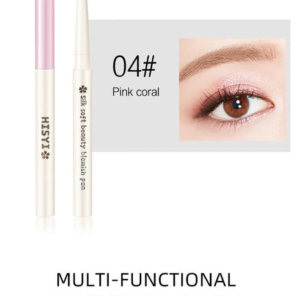HISYI Two-In-One Lying Silkworm Pen Brightens down Waterproof Sweat-Proof Non-Smudge High-Light 3D Liquid Eyeliner Pen