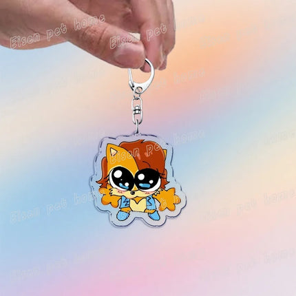Cute Cartoon Hedgehog Keychain Accessories Bag Charms Anime Animal Meme Keychains Keyrings Jewelry Fans Gift
