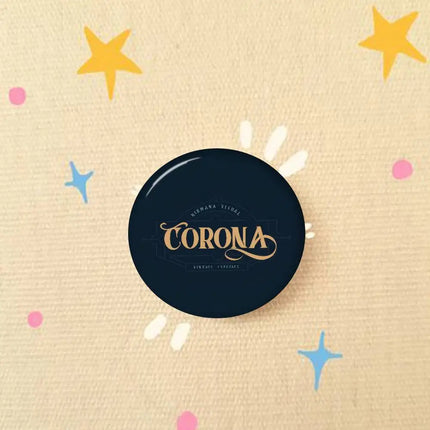 Logo C-Corona E-Extra Beer    32/44/58MM Customizable Button Pins Cute Funny Creative Badge Jewelry Decor Gifts For Friends