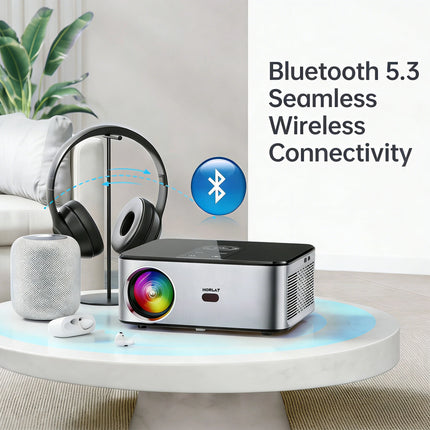 HORLAT 40000Lumen 4K Google TV LED Projector 3D Cinema Full HD 1080P Video Home Theater Auto Keystone 5G WiFi Portable Proyector