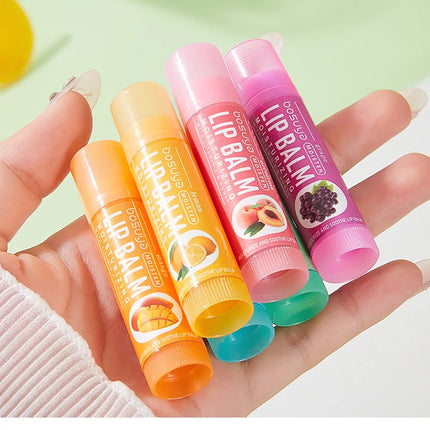 24Pcs Fruit Series Lip Balm Set Honey Grape Avocado Moisturizing Repair Anti-Cracked Non-sticky Lip Balm for Lips Skin Care