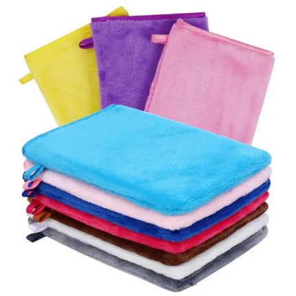 1Pc Colorful Makeup Remover Cleansing Gloves Reusable Soft Microfiber Face Care Towel Beauty Facial Cleansing Cloth Skin Care