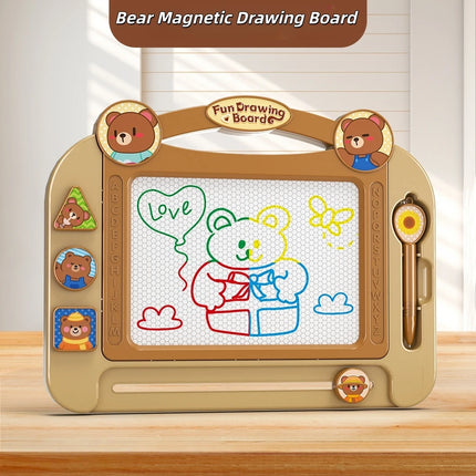 Children's colored magnetic drawing board graffiti erasable drawing writing board magnetic suction stimulates painting talent to