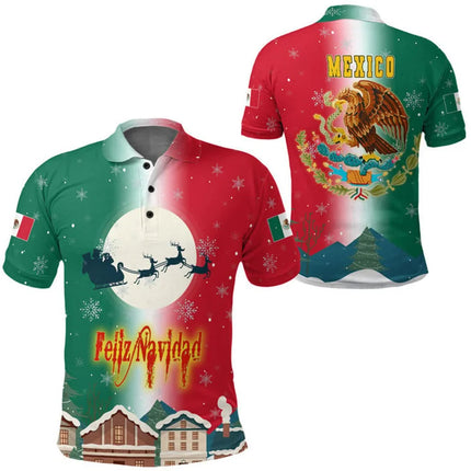 Mexico Flag Map Graphic Polo Shirts For Men Aztec Warrior Eagle 3D Printed Short Sleeves Casual Sport Lapel Tops Oversized Tees