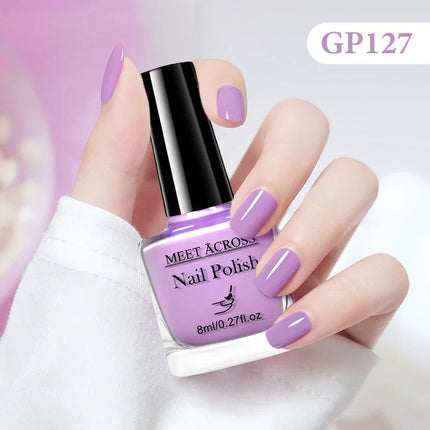 8ml Water-Based Nail Polish 48 Colors Long Lasting Quick Drying No Need of Lamp to Cure Nail Supplies Vernis for Nails Manicure
