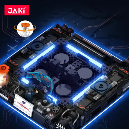 JAKI space exploration series, Dawn advanced super rocket core module building blocks assembly model, boy's birthday gift toy