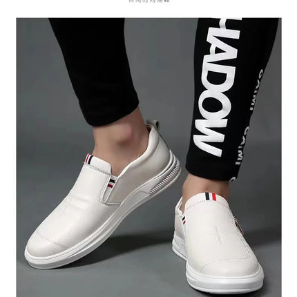 Casual Leather Shoes Men Loafers Trend Brand Business Shoes Autumn Slip on Flat Man Sneakes Comfortable Moccasins Zapatos Hombre