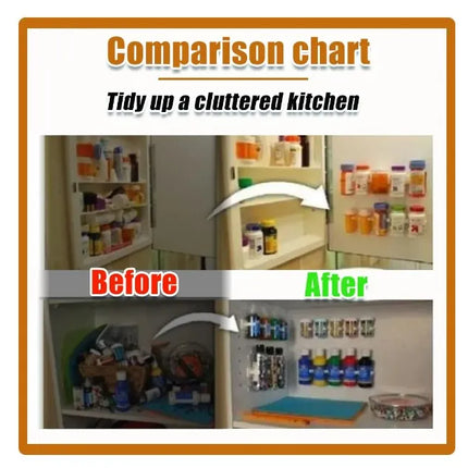 2/4pcs Kitchen Storage Rack Seasoning Jar Storage Rack Simple Bottle Clip Wall Mount Spice Bottle Stand 5 Hole Ingredient Holder
