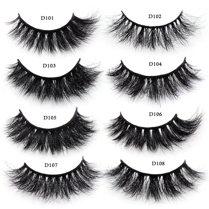 LEHUAMAO  3D Mink Lashes Wholesale Mink False Eyelashes Bulk 10/30/50 Pairs Soft Fluffy Natural Mink Lashes Makeup Mink Eyelashe