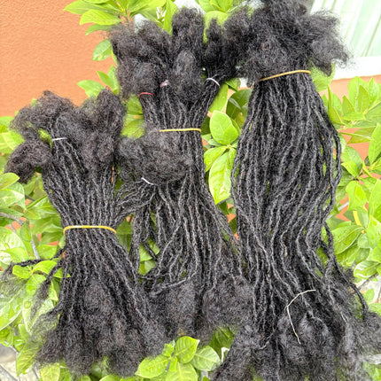 0.2cm Handmade Inter Loc Extension Sisterlocks 100% Human Hair Permanent Micro Locs Extensions Natural Looking Soft Dreadlock