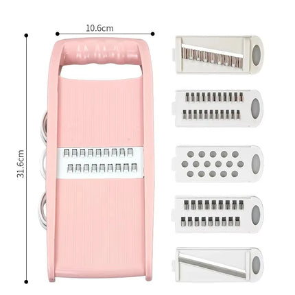 5 in 1 Multi-Functional Vegetable Chopper Onion Chopper Food Chopper Kitchen Mandoline Slicer Veggie Dicer Cutter