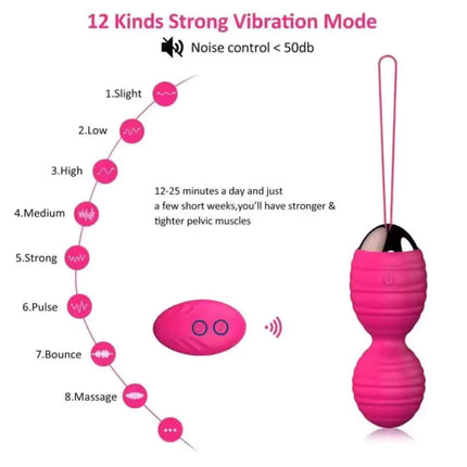 Tighten Vaginal Exercise Kegel Balls 12 Speed Vibrating Eggs Silicone For Vibrator Spot Toy Women Ball G Sex Wa Erotic Ben