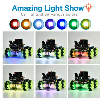 4WD Mecanum Robot Car Micro:bit STEM / Voiture Robot 4WD Mecanum Micro:bit STEM