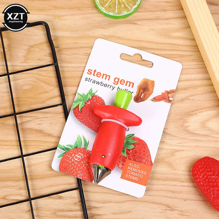 Household Strawberry Huller Creative Fruit Leaf Remover Gadget Tomato Stalks Corers Strawberry Knife Stem Remover Kitchen Tools