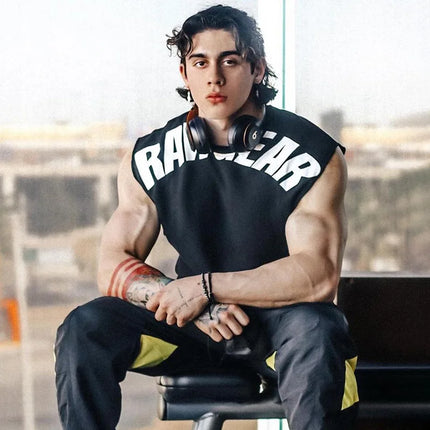 Men's Summer Cotton Tank Top Muscle Gym Fitness Workout Sleeveless Shirts O-Neck Vest Casual Sports Tops Male Trendy Breathable
